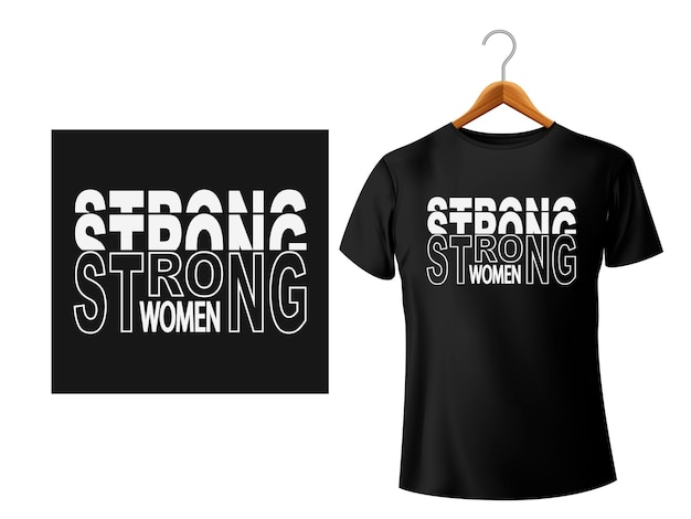 Strong women lettering quotes color