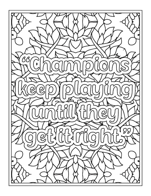 Strong Women Quotes Coloring Book Page for Adult