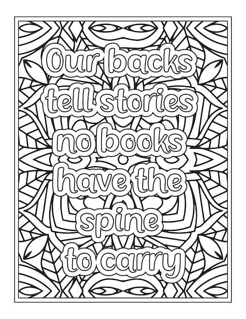 Strong Women Quotes Coloring Page For KDP interior