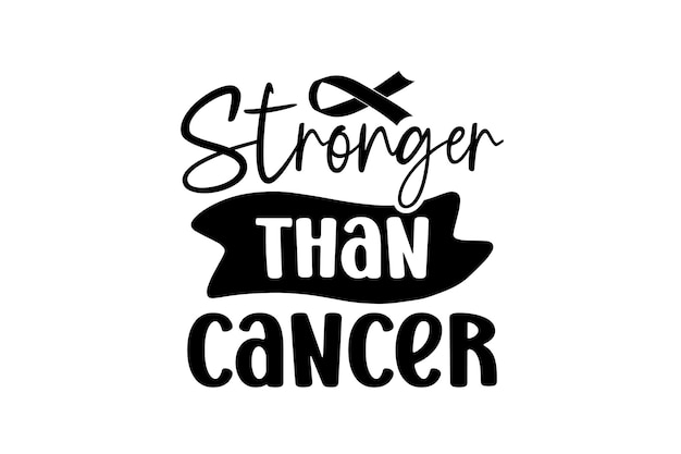 Vector stronger than cancer svg