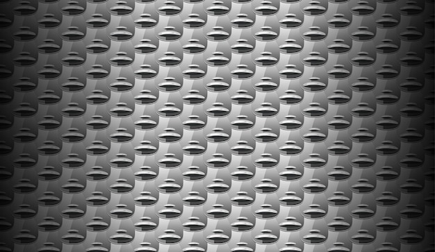 Structure black perforated metallic background