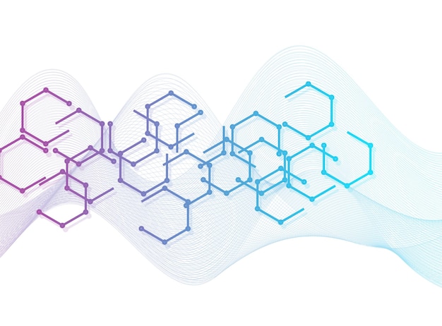 Structure molecule and communicationScientific concept for your design