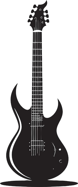 Strumming Symphony Guitar Logo Vector Graphic Acoustic Artistry Guitar Emblem Design