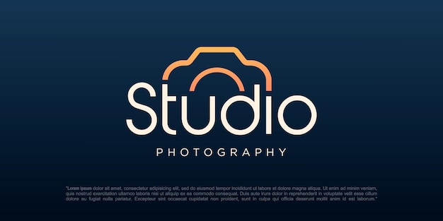 Studio photography logo icon vector template