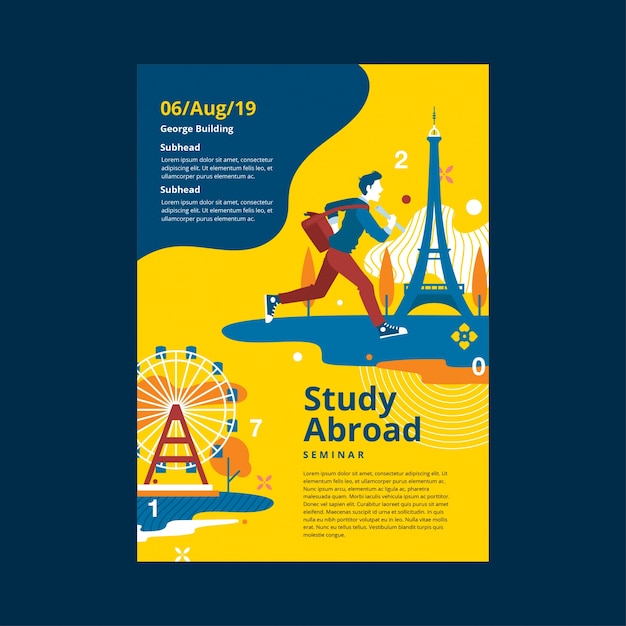 Study Abroad Template Poster