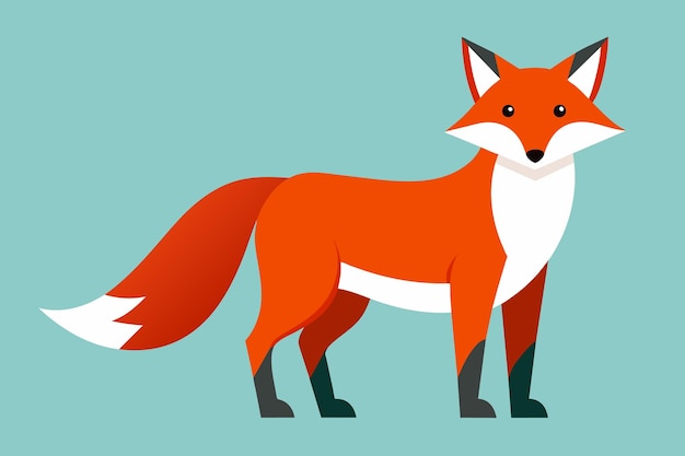 Stunning Fox Portrait vector illustration