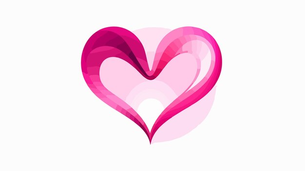 Vector stunning heart logo design in vector format