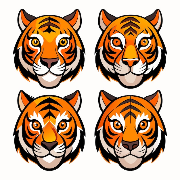 Stunning Tiger Vector Art Power and Grace in Illustration