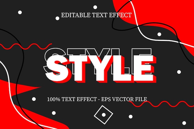 Vector style text effect