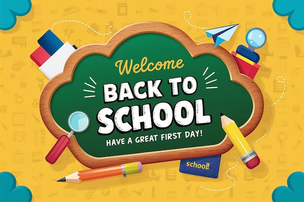 Styled promotional image for a Back to School