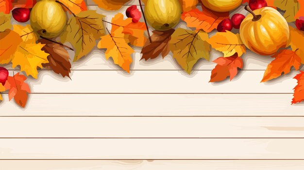 Vector stylish autumn wood sale background decoration