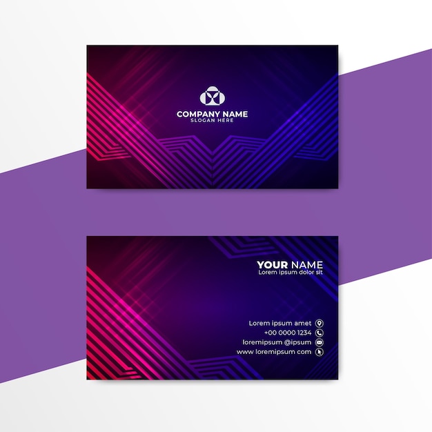 Stylish Business Card Design vector Creative Business Card Template