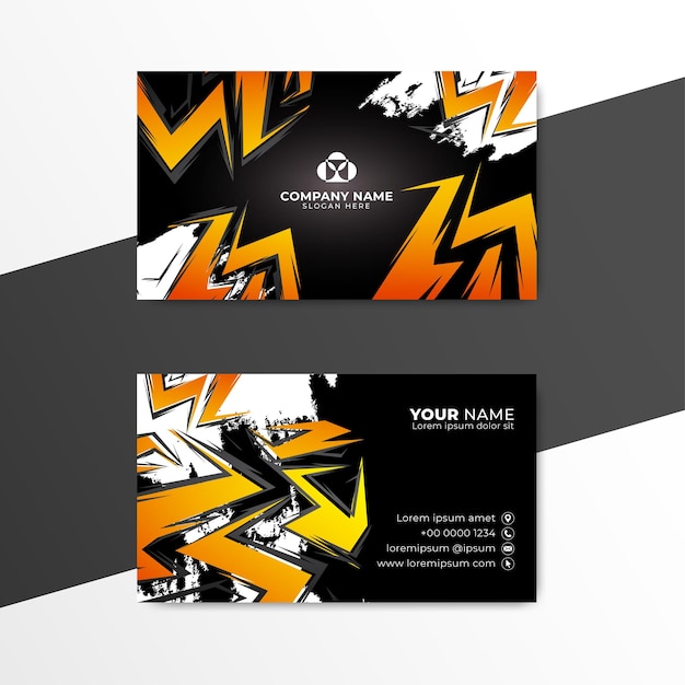 Stylish Business Card Design vector Creative Business Card Template