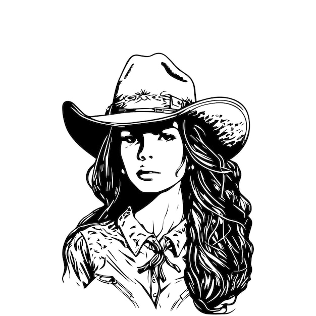 A stylish Chicano girl in black and white rendered in intricate Hand drawn line art illustration