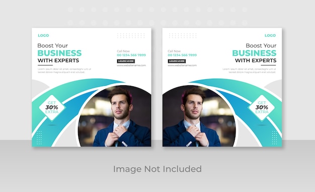 Stylish Corporate Business Facebook or Instagram Post Template