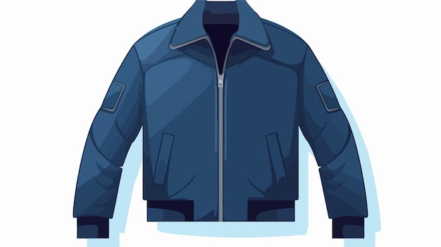 Vector stylish dark blue jacket for men trendy fashion apparel