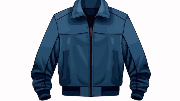 Vector stylish dark blue jacket for men trendy fashion apparel