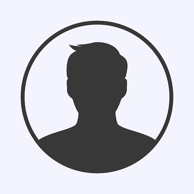 Vector stylish default user profile photo avatar vector illustration