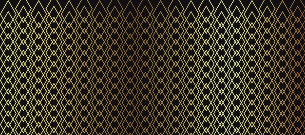 Stylish line pattern gold background