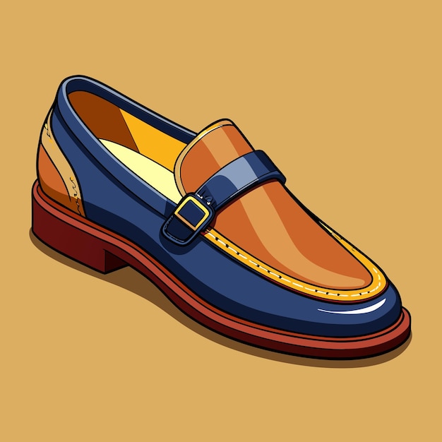 Stylish Loafers Vector Illustration for Fashion Design Projects