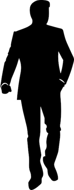 Stylish man vector silhouette illustration