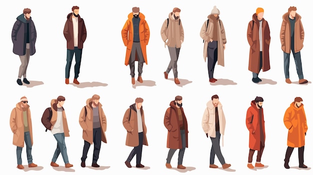 Stylish Men in Autumn Coats Collection