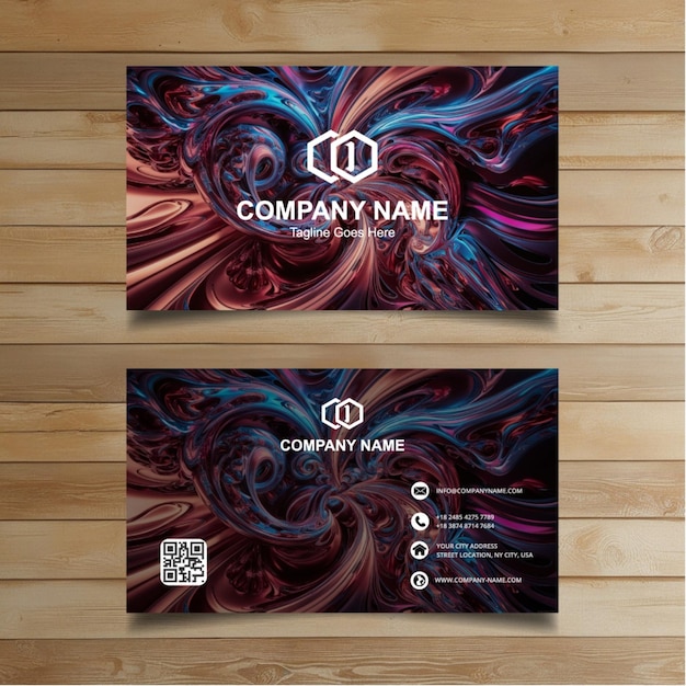 Vector stylish modern business card template