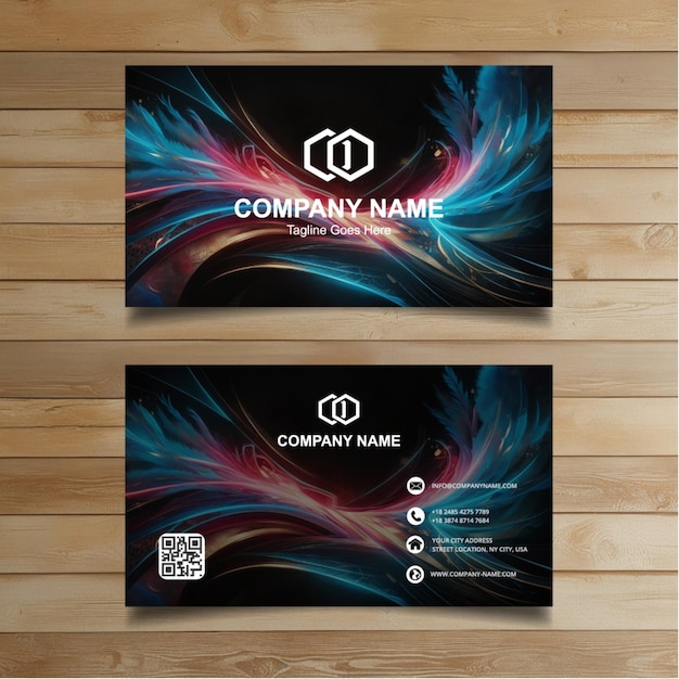 Vector stylish modern business card template