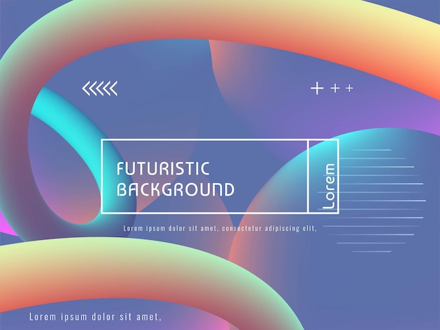 Stylish modern fluid futuristic background