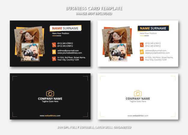 Stylish Photographer Business Card Template