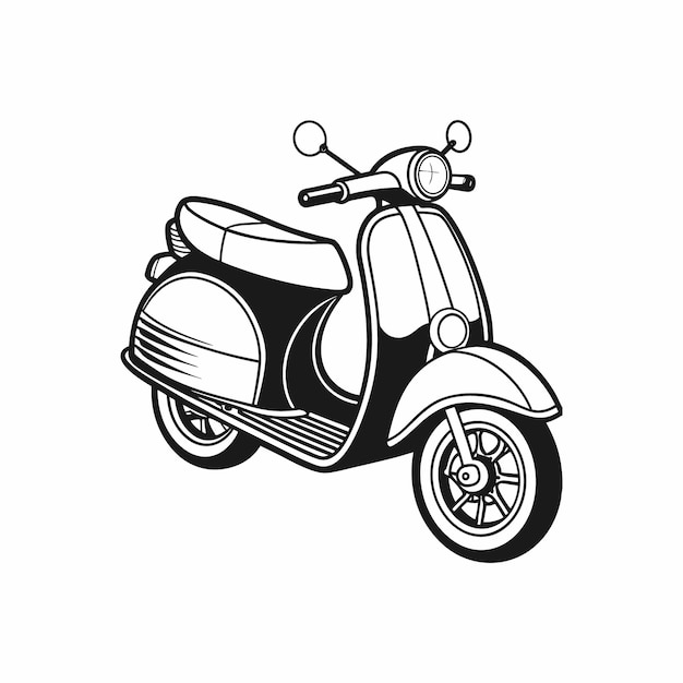 Stylish Scooty Bike Vector design