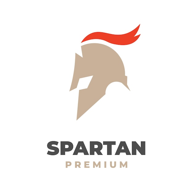 Stylish Spartan Elegant Simple Illustration Logo