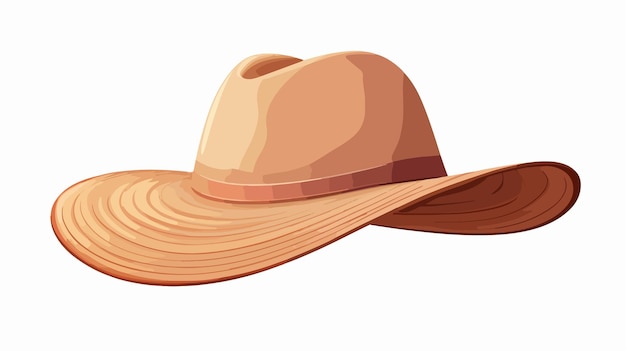 Stylish Summer Hat Vector Illustration with Large Brim Floppy Design