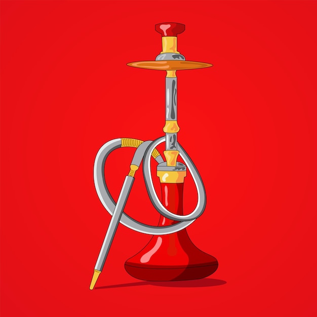 Stylish Vape Hookah Cartoon Illustration