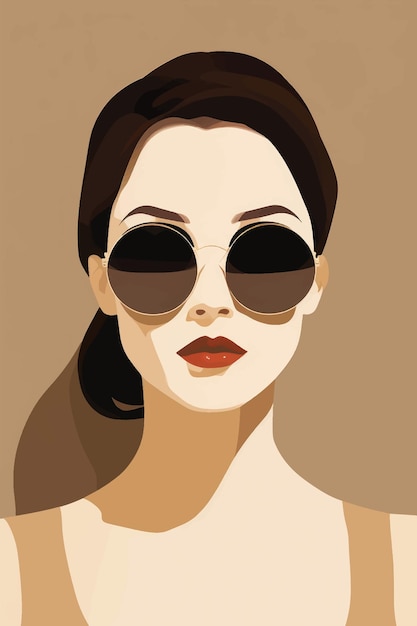 Stylish woman wearing sunglasses