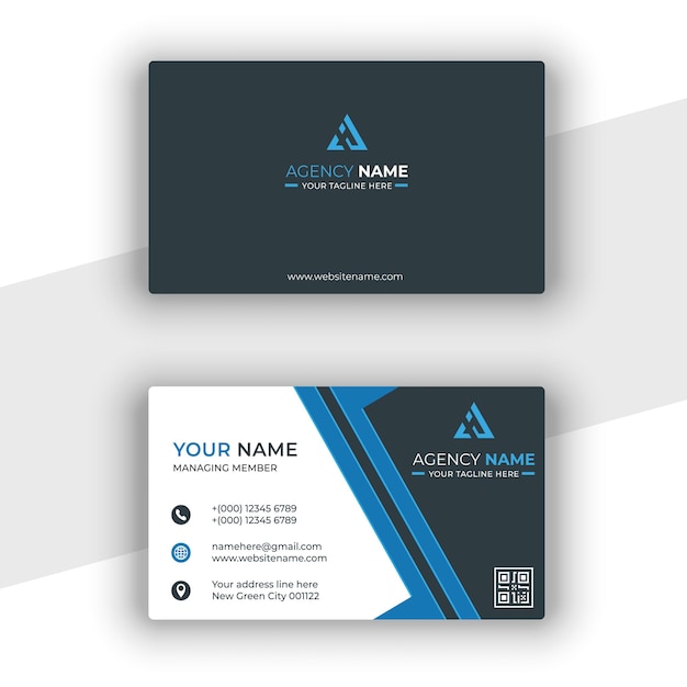 Stylist clean business card template