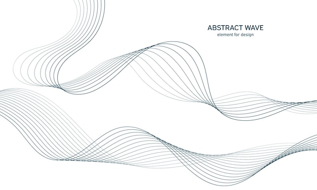 Stylized abstract line. Digital track equalizer.