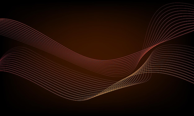 Stylized colorful wave line. Element for design.