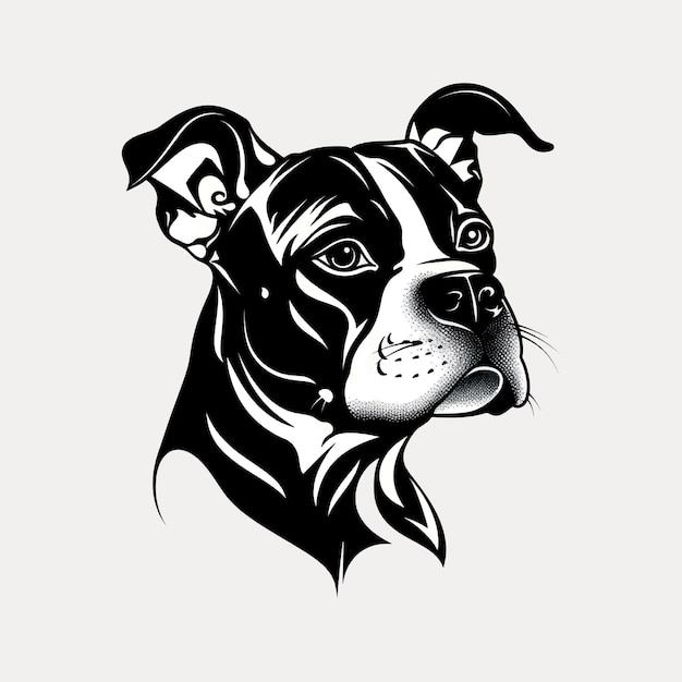 Stylized dog illustration art