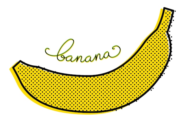 Stylized vector banana