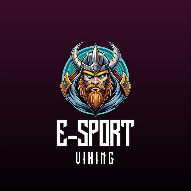 A stylized Viking character logo representing esports