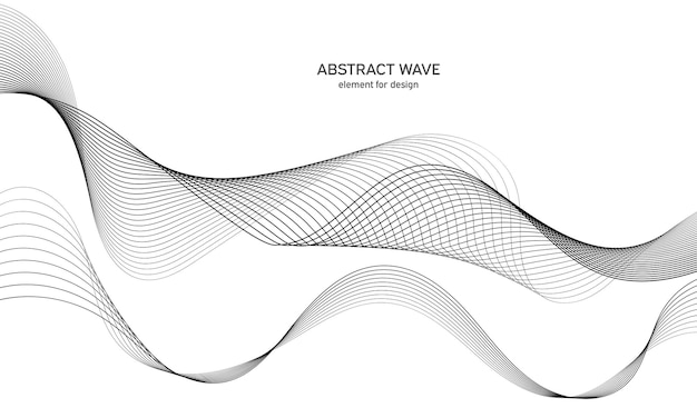 Stylized wave element.