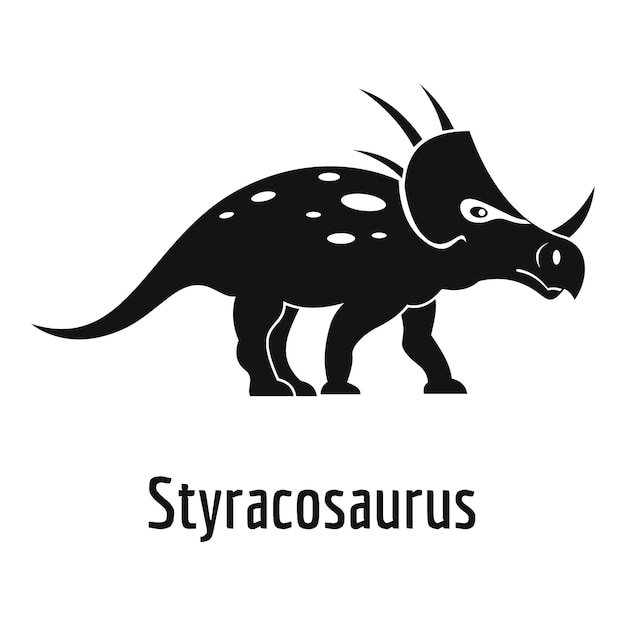 Styracosaurus icon Simple illustration of styracosaurus vector icon for web