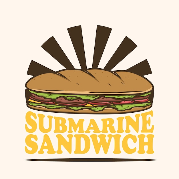 sub sandwich logo design