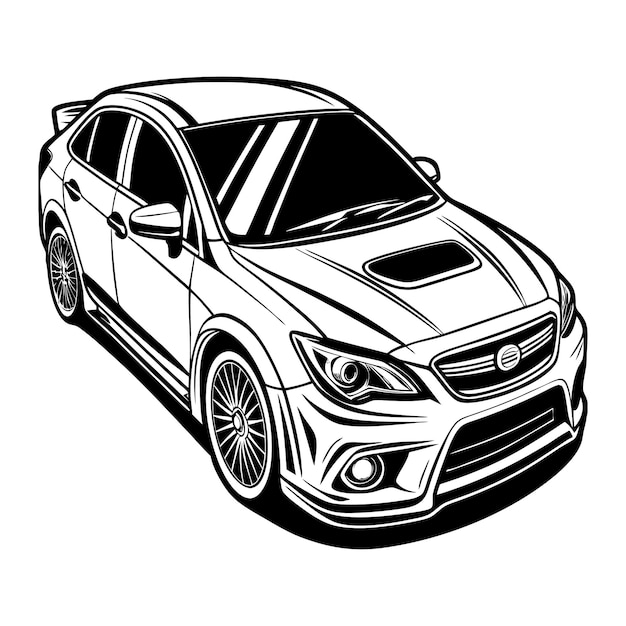 Vector subaru alcyone vector illustration ai generated