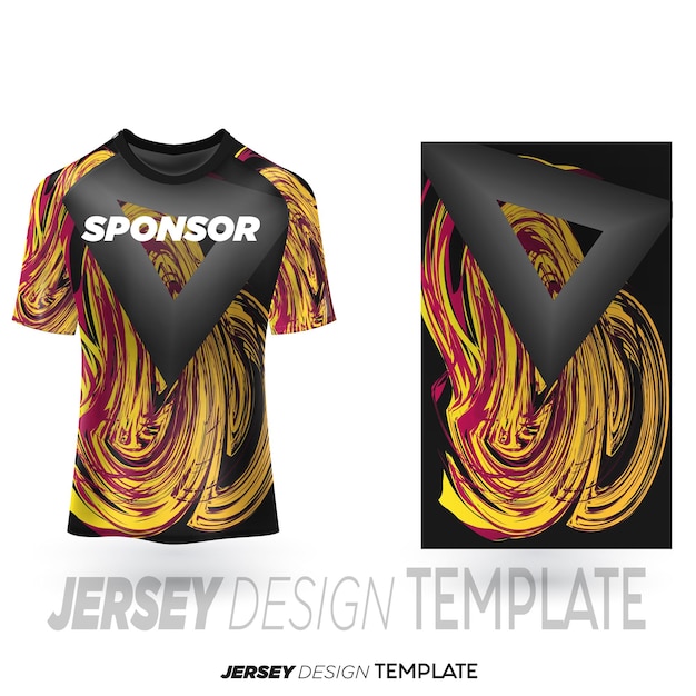 Sublimation jersey design soccer sports jersey template Liquid marbling paint texture