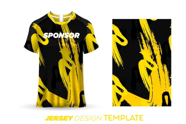 Sublimation jersey design soccer sports jersey template - sports jersey design black background