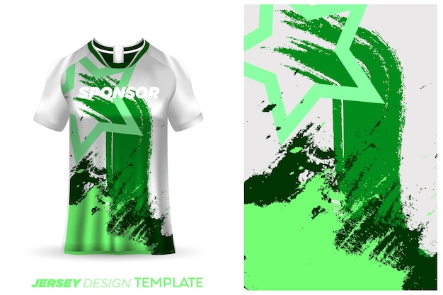 Sublimation jersey design soccer sports jersey template -sports jersey design watercolor background