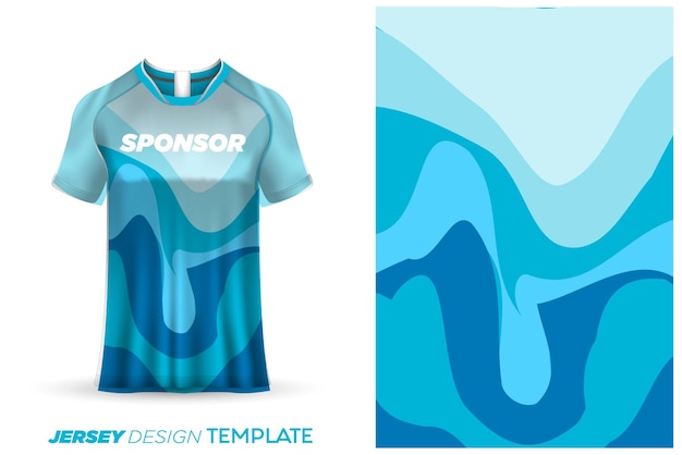 Sublimation jersey design soccer sports jersey template - sports jersey design watercolor background