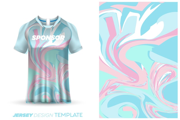 Sublimation jersey design soccer sports jersey template - sports jersey design watercolor background